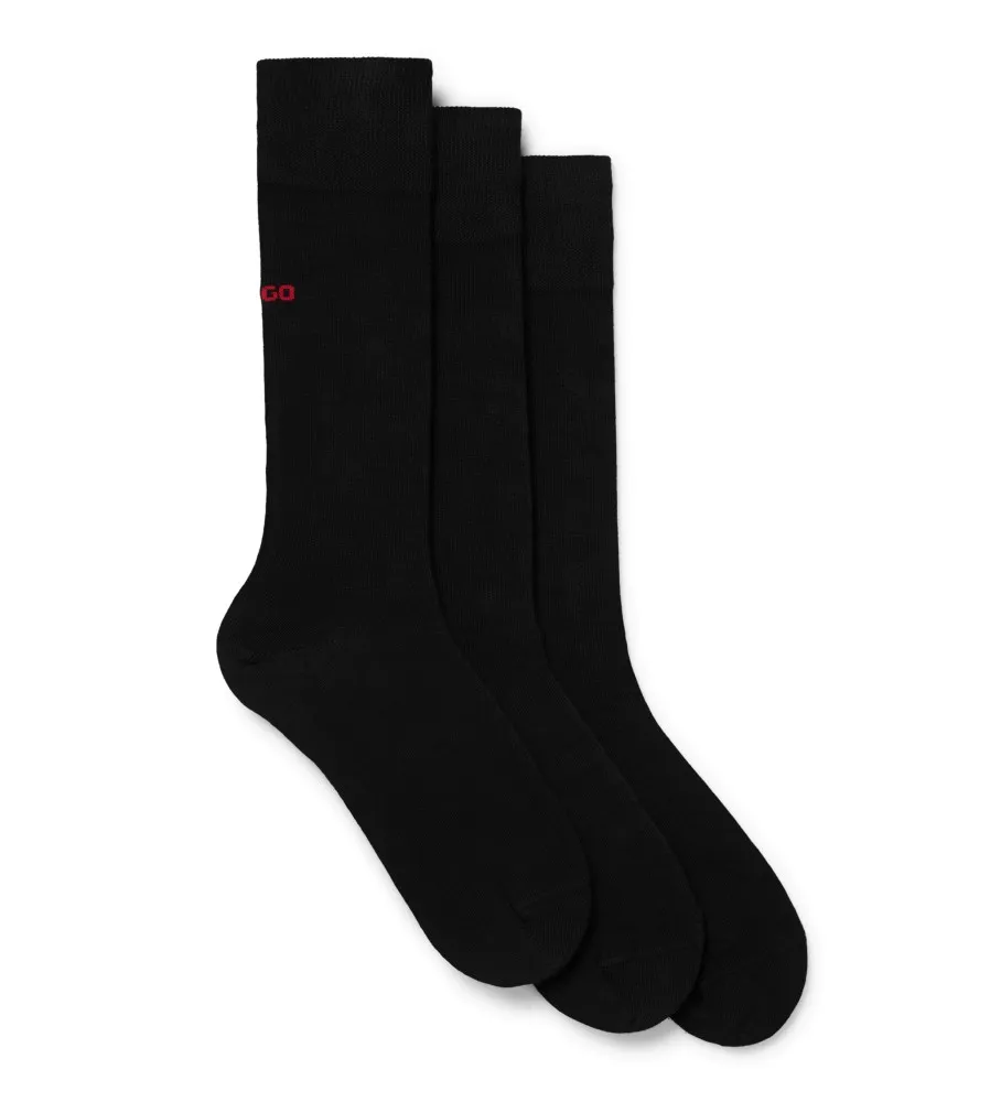 Pack 3 Pares de Calcetines largo Estándar negro