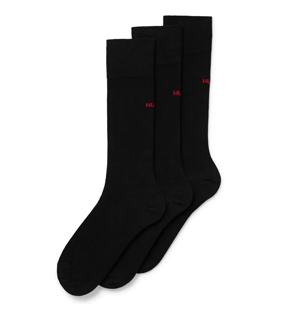 Pack 3 Pares de Calcetines largo Estándar negro
