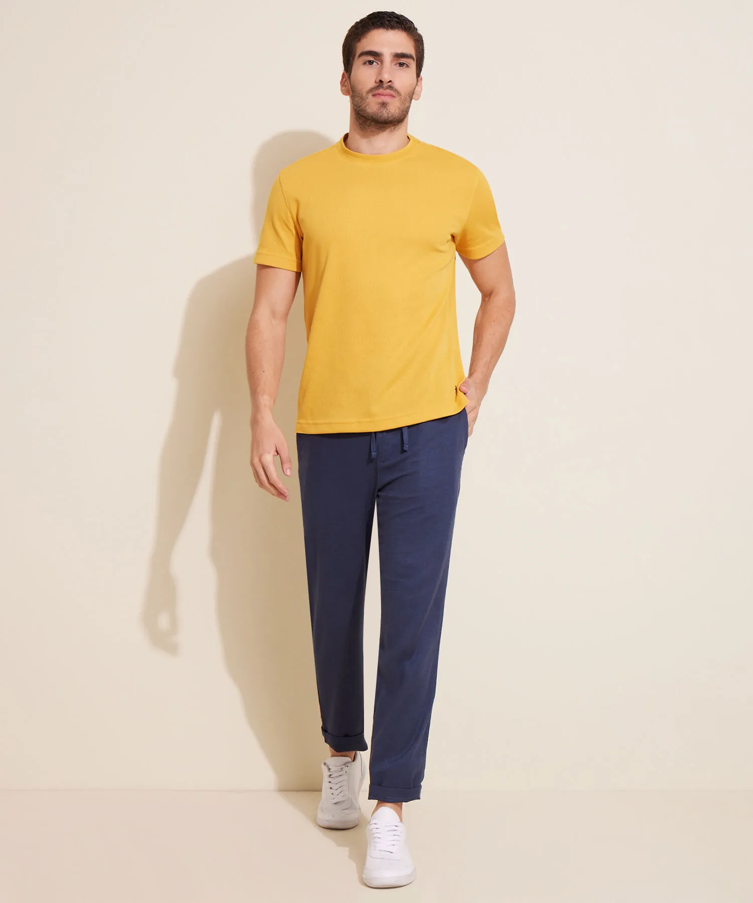 PANTAL&OACUTE;N CHINO  EN EFECTO LINO