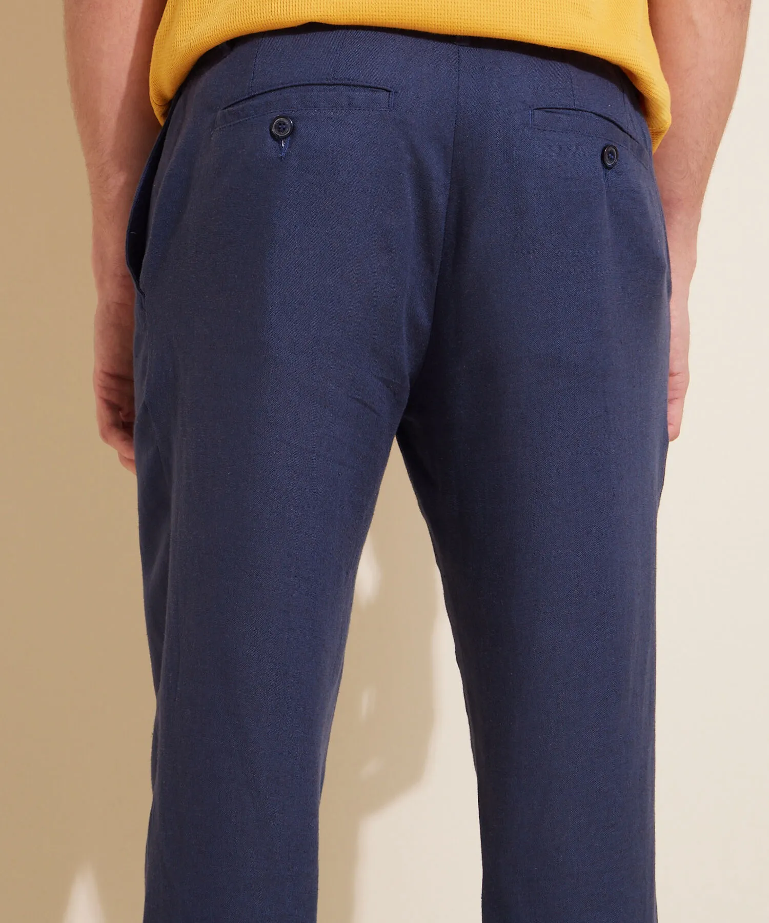 PANTAL&OACUTE;N CHINO  EN EFECTO LINO