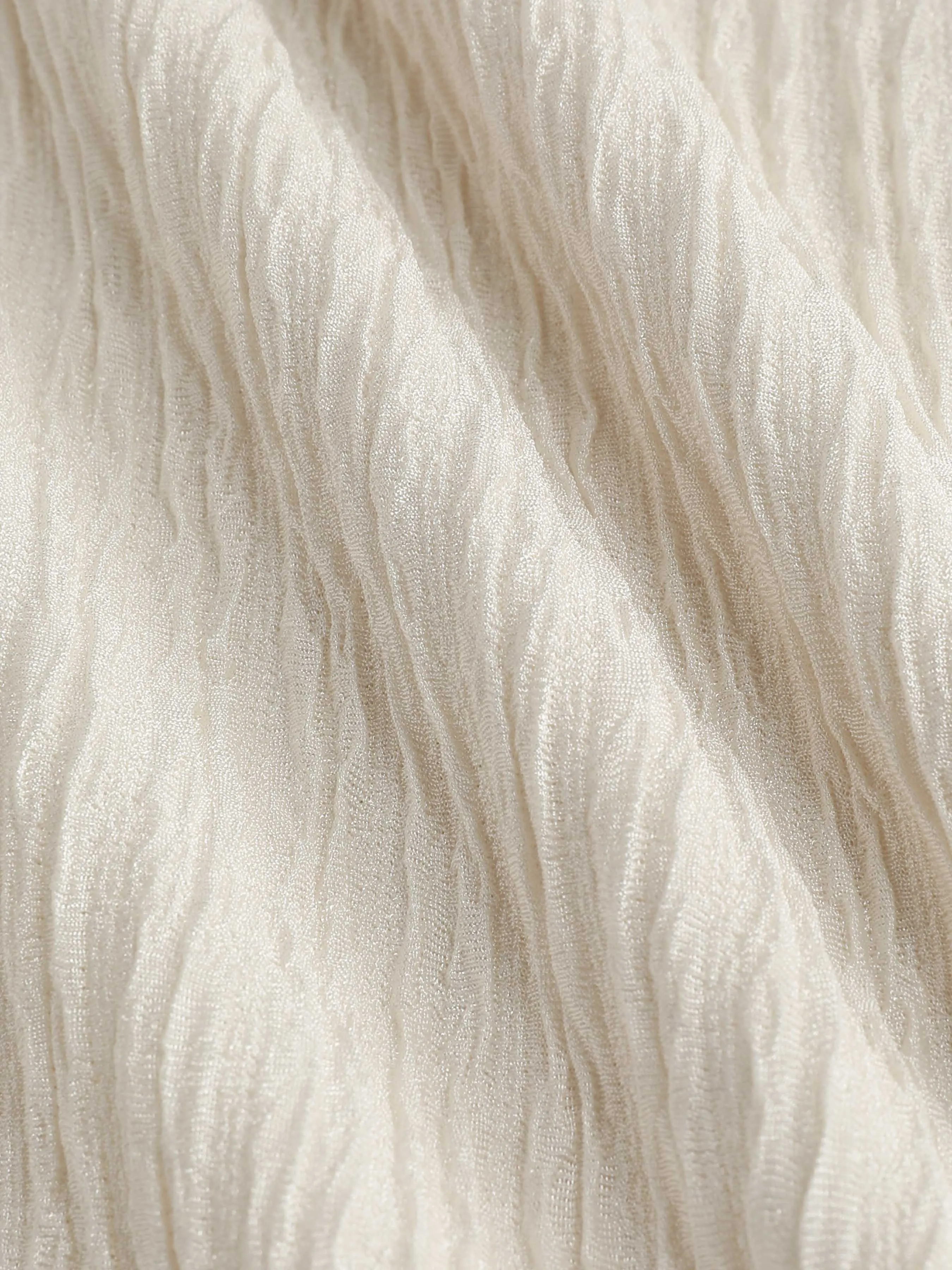  Pantalones de Pierna Ancha con Textura