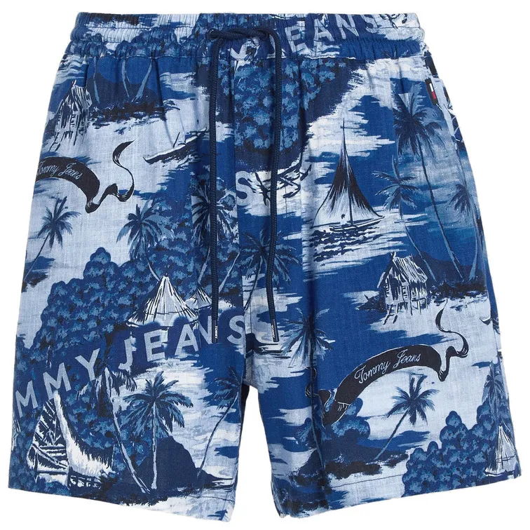 PANTALÓN CORTO CON ESTAMPADO HAWAIANO HOMBRE TOMMY JEANS