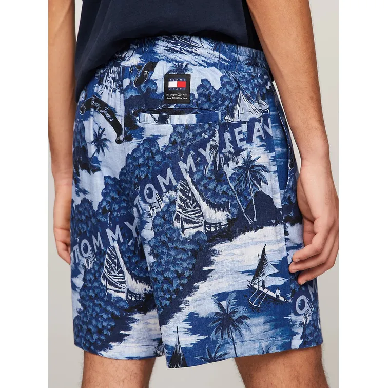 PANTALÓN CORTO CON ESTAMPADO HAWAIANO HOMBRE TOMMY JEANS
