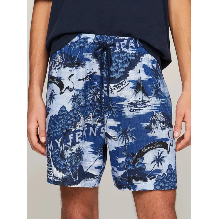 PANTALÓN CORTO CON ESTAMPADO HAWAIANO HOMBRE TOMMY JEANS