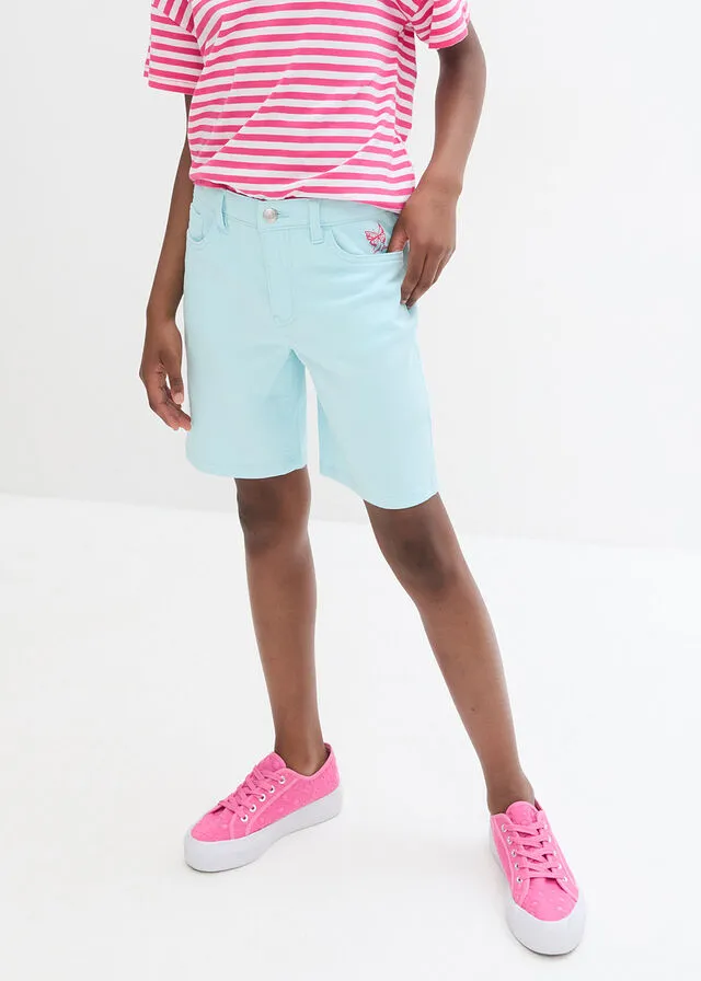 Pantalón corto para niñas Azul claro