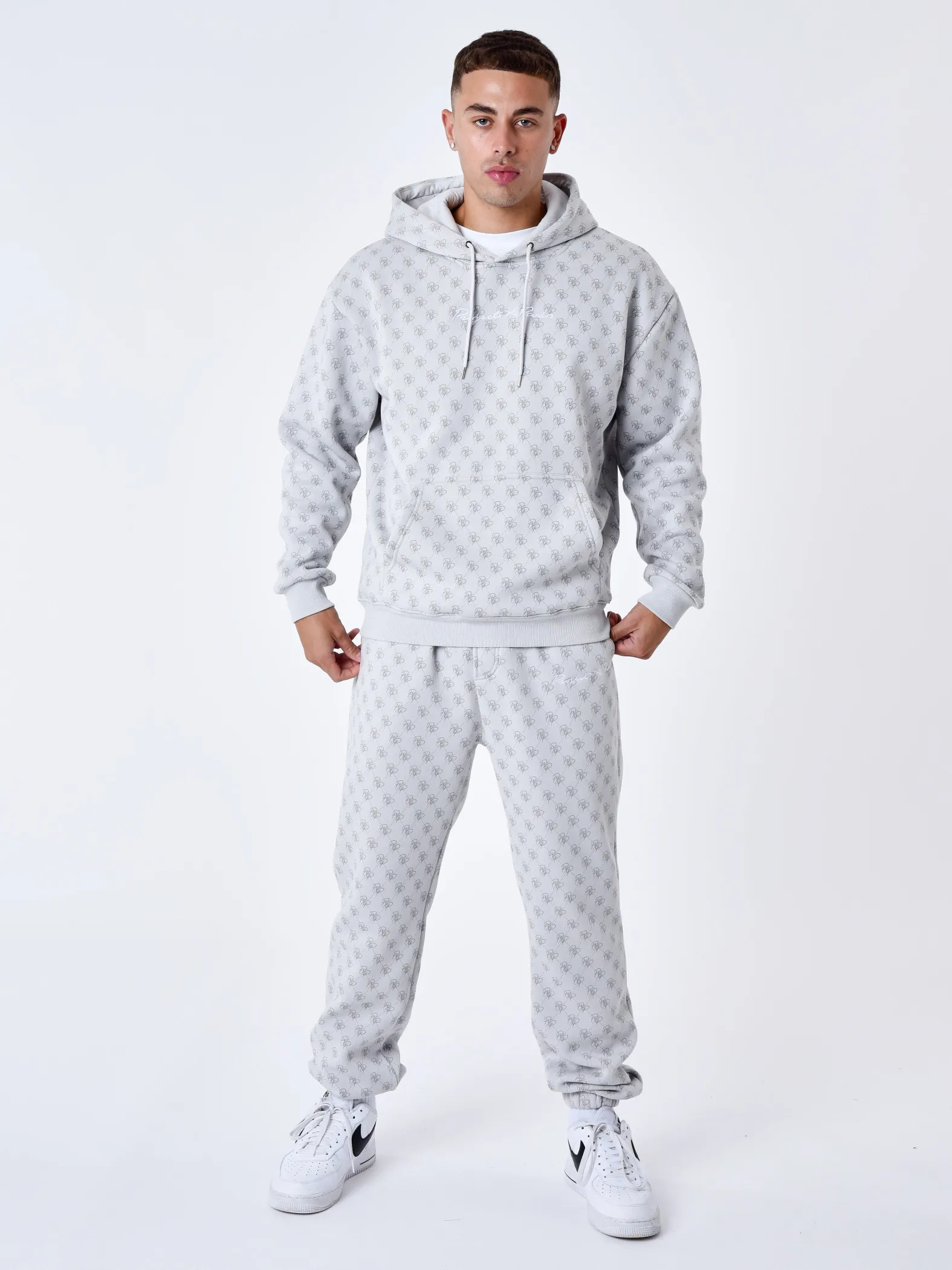 Pantalón de chándal con monograma integral