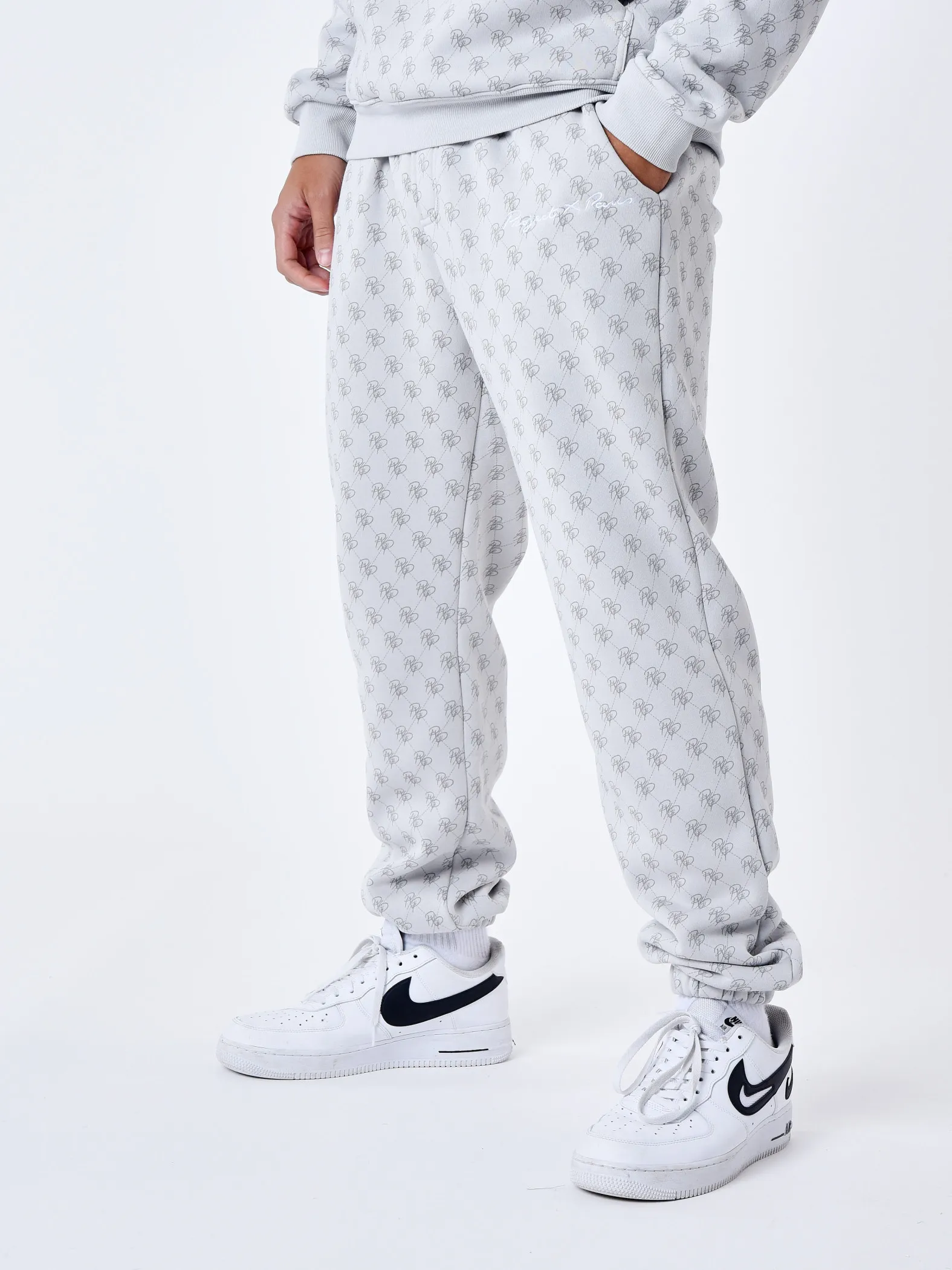 Pantalón de chándal con monograma integral