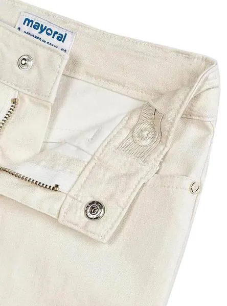 pantalón mayoral encerado crudo para niña