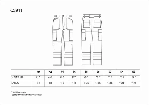 Pantalón multibolsillos con cintas reflectantes Negro