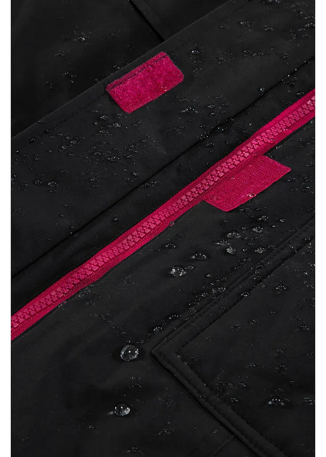 Parka funcional guateada para exteriores Negro