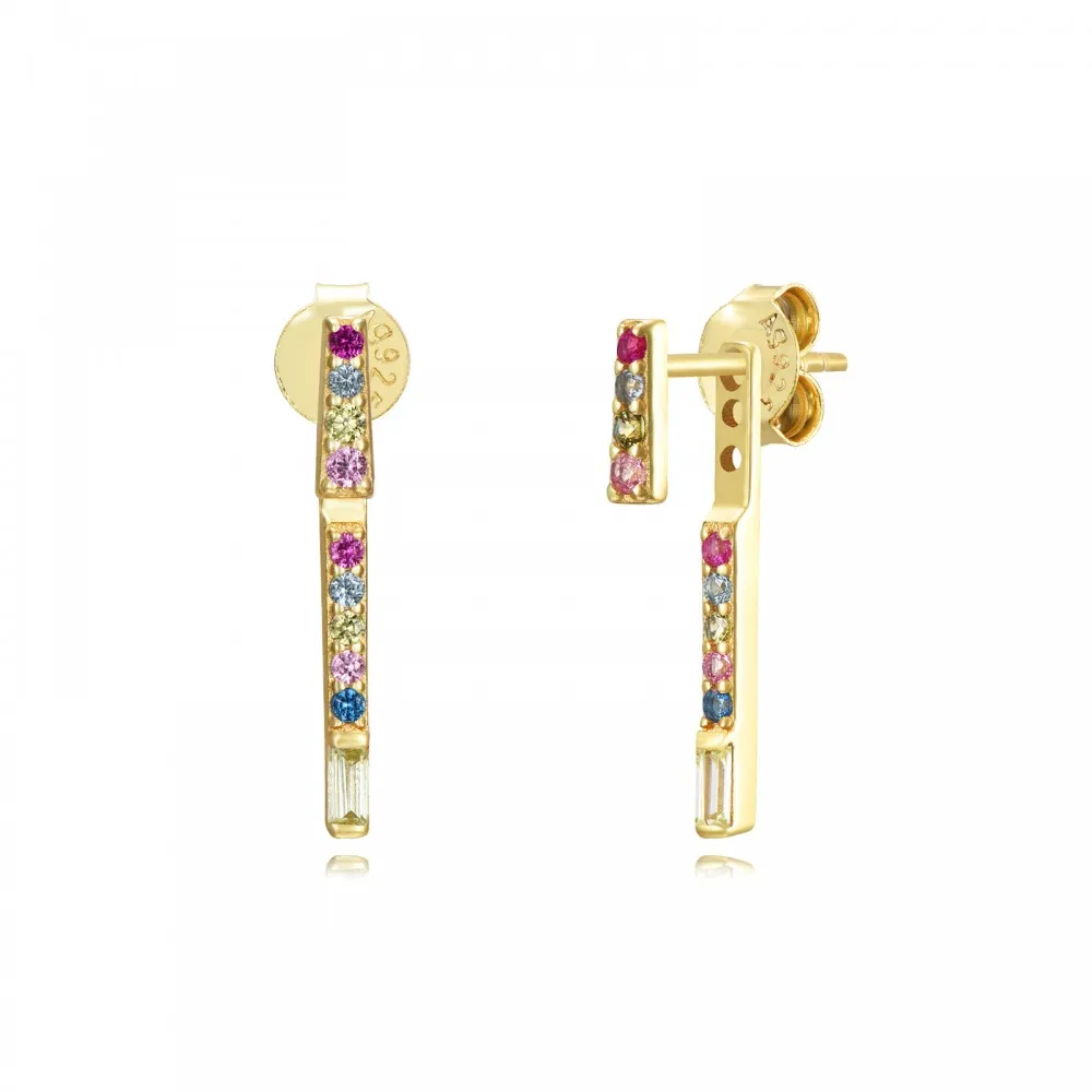 Pendientes Genova Multicolor Oro (PAR)