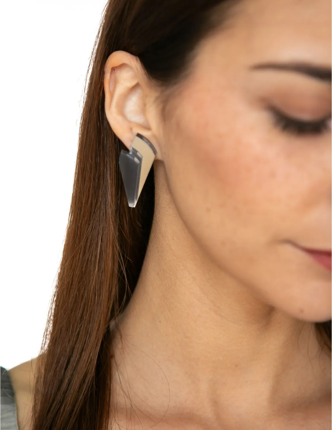 PENDIENTES LA MONTAÑA PLATA + NEGRO PAPIROGA