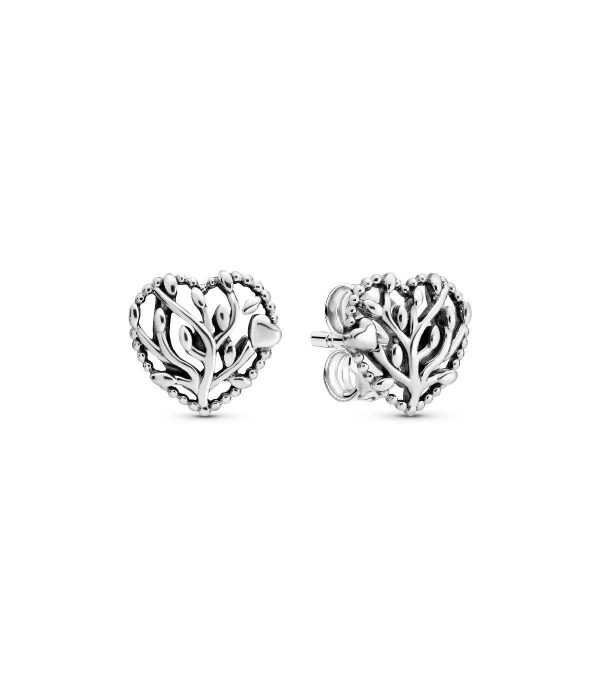 PENDIENTES PANDORA CORAZONES FLORECIENTES  297085