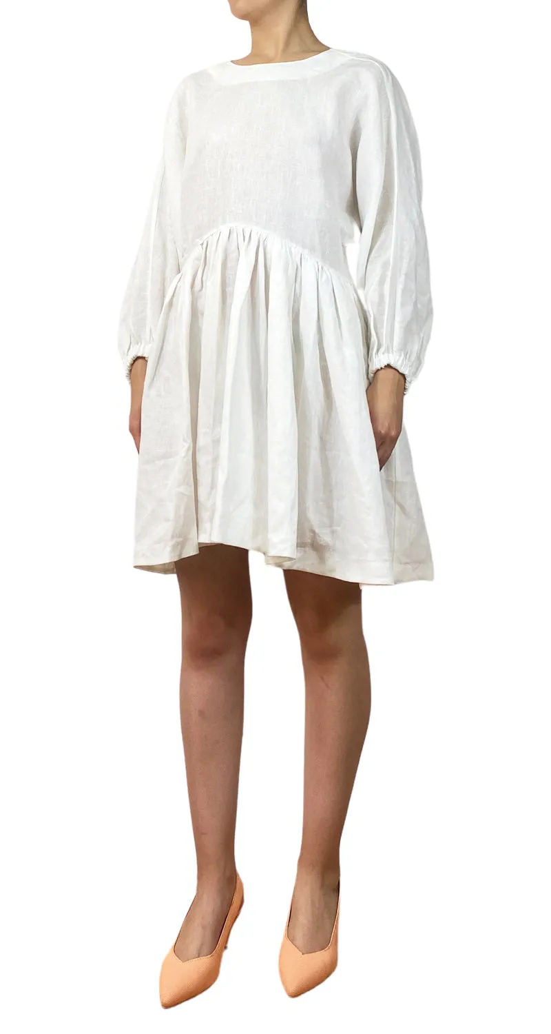 PIECE OF WHITE Vestido Blanco Lino