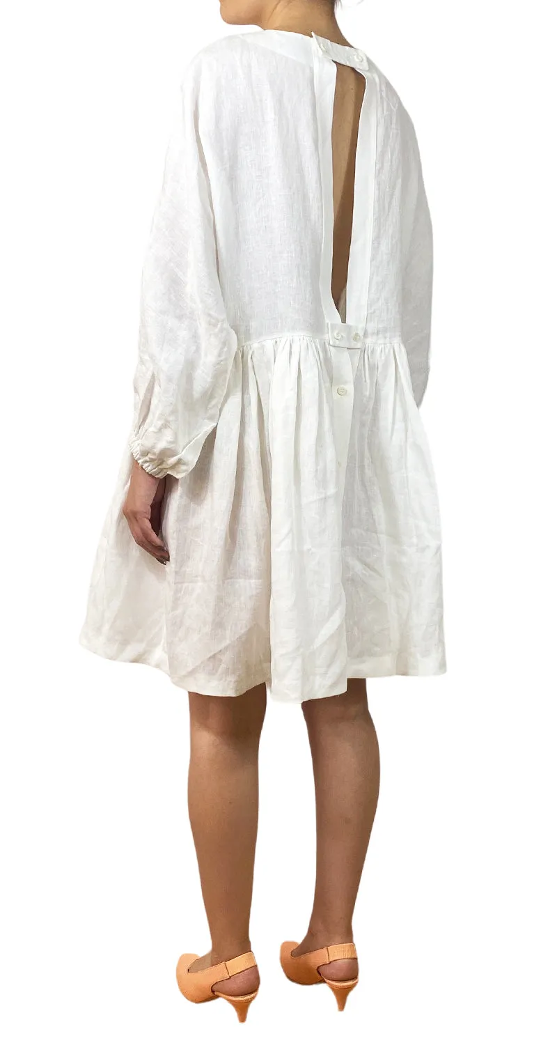 PIECE OF WHITE Vestido Blanco Lino