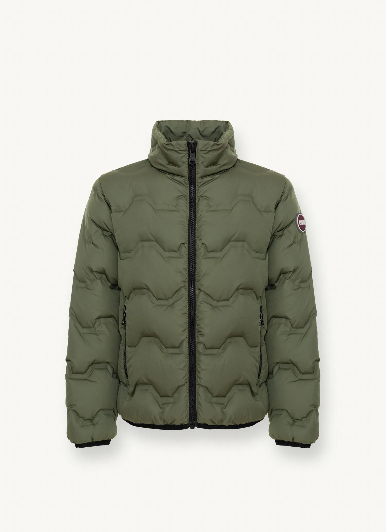 Plumífero de efecto acolchado modelo bomber