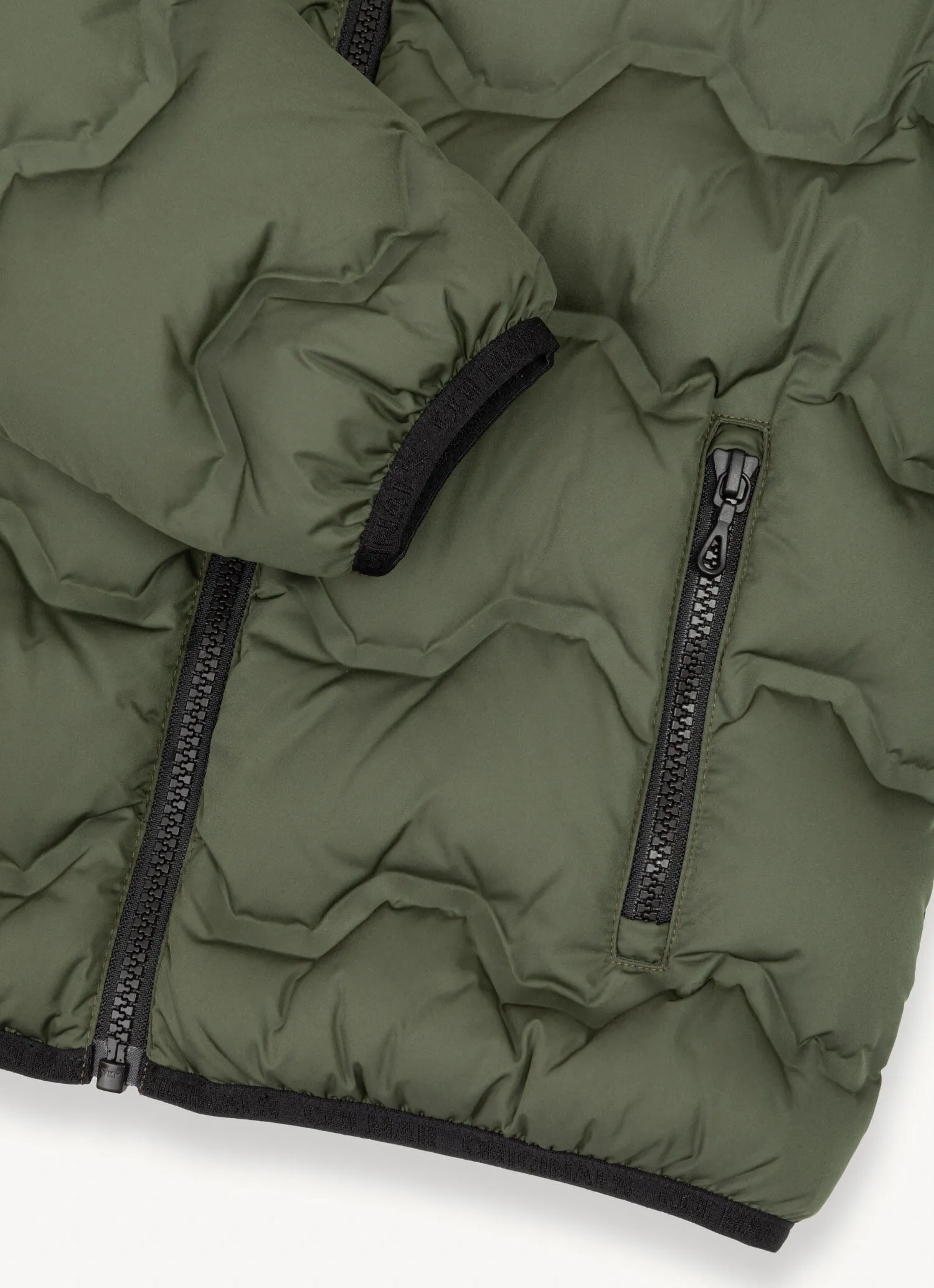 Plumífero de efecto acolchado modelo bomber
