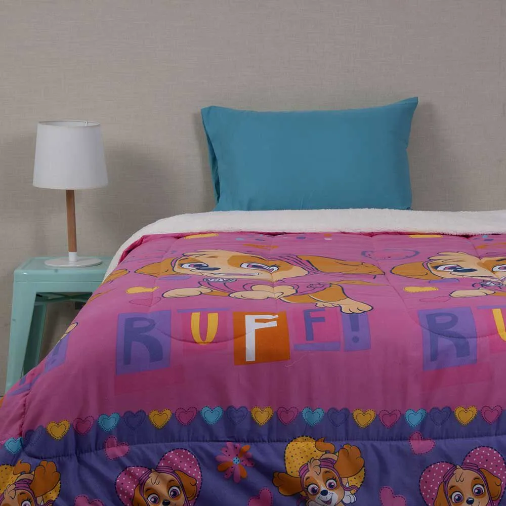 Plumón Infantil Paw Patrol 1,5 Plazas Ruffi Niña