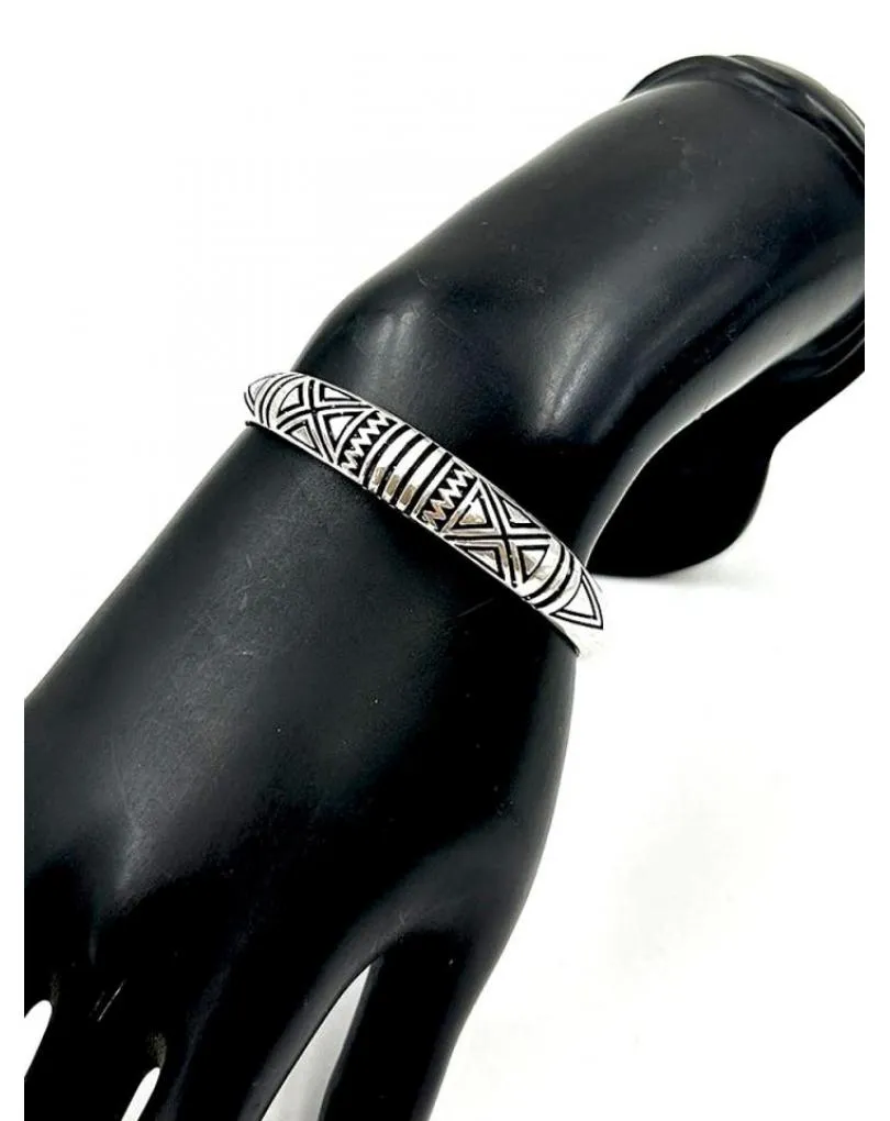 PULSERAS PLATEADAS O DORADAS PARA MUJER Y HOMBRE ESTILO TRIBAL