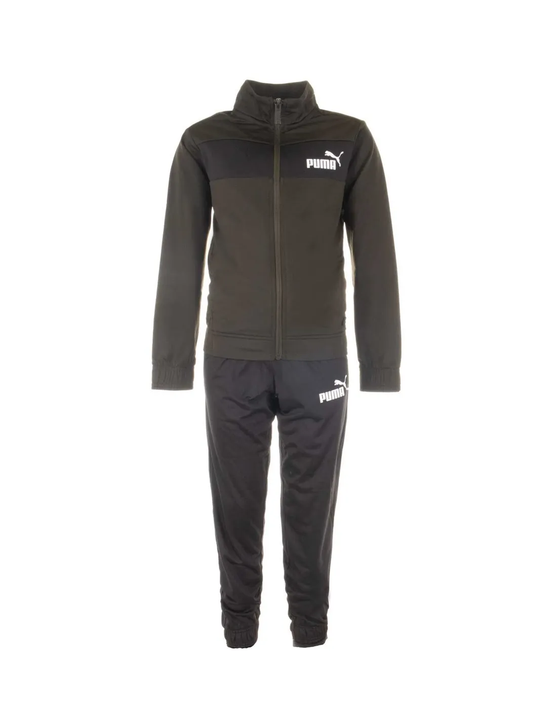 PUMA  CHáNDAL DARK OLIVE POLY SUIT CL B 589371 70 NIñO