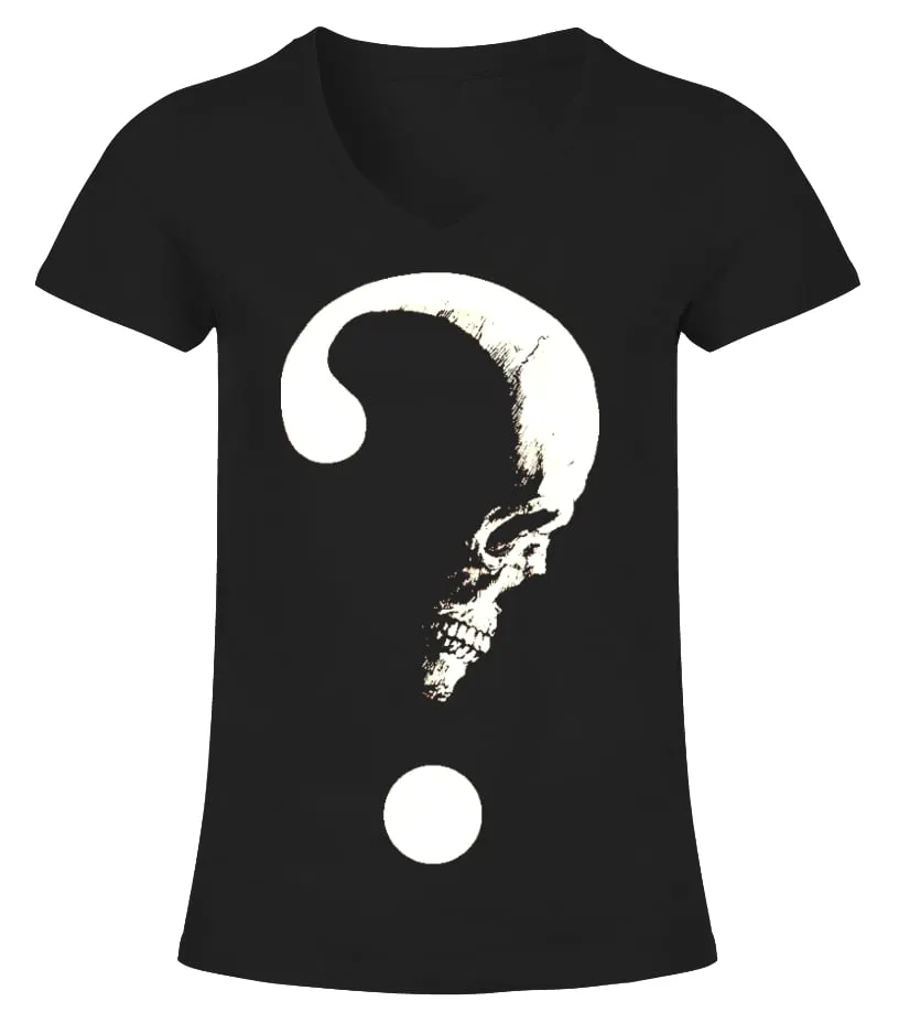 QUESTION MARK SKULL Camiseta cuello pico Mujer