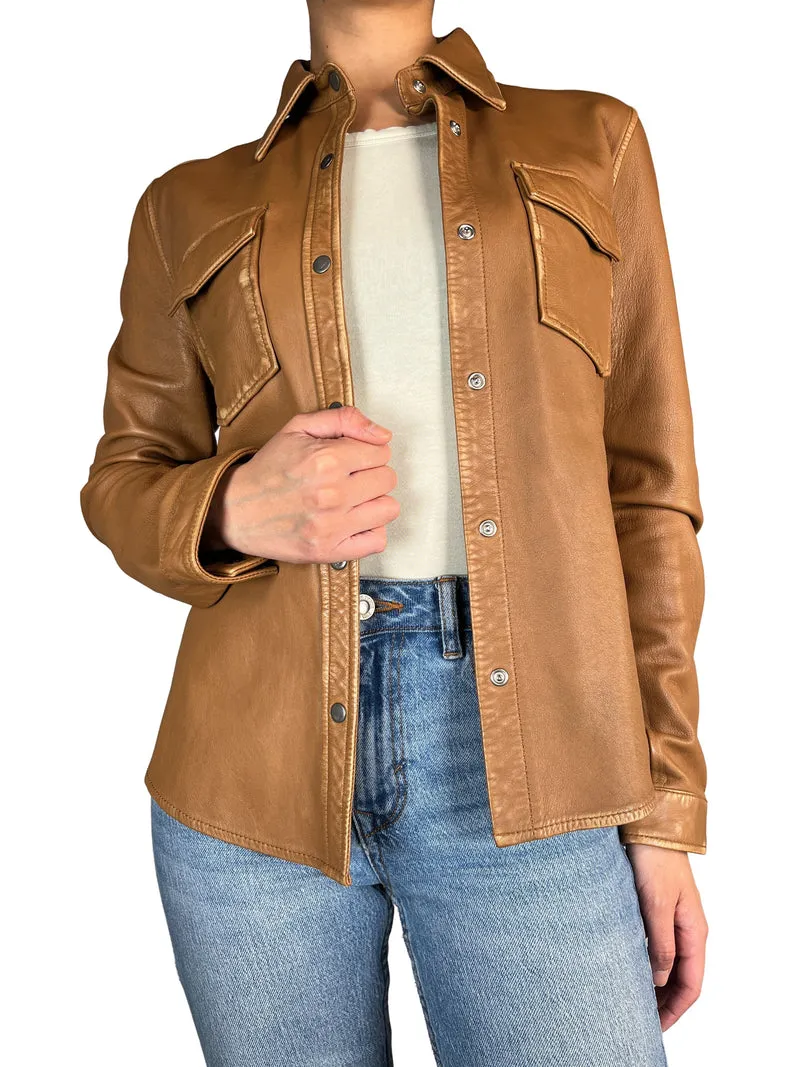 RAPSODIA Camisa Bell Cuero