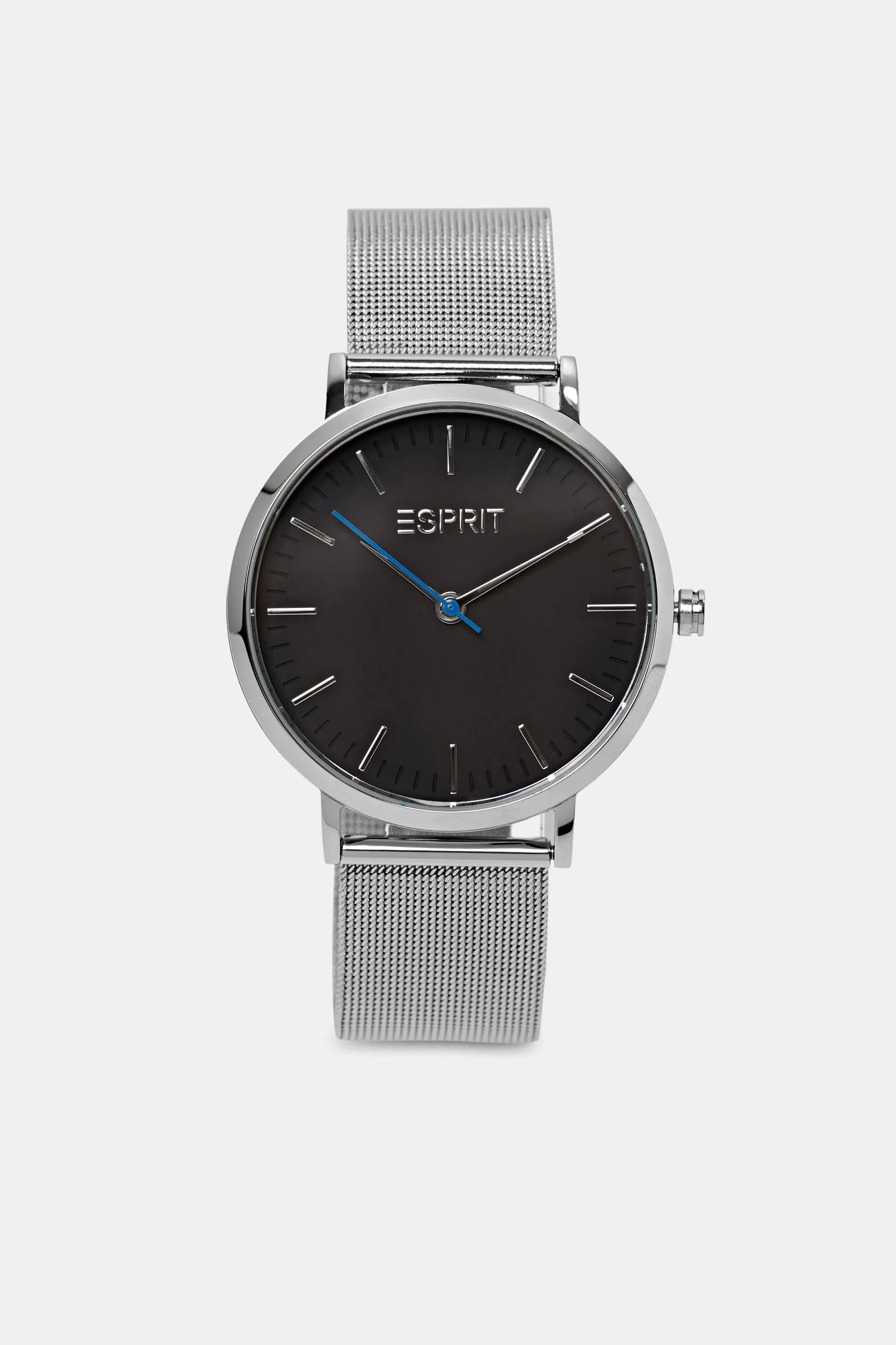 Reloj con correa de malla de acero inoxidable