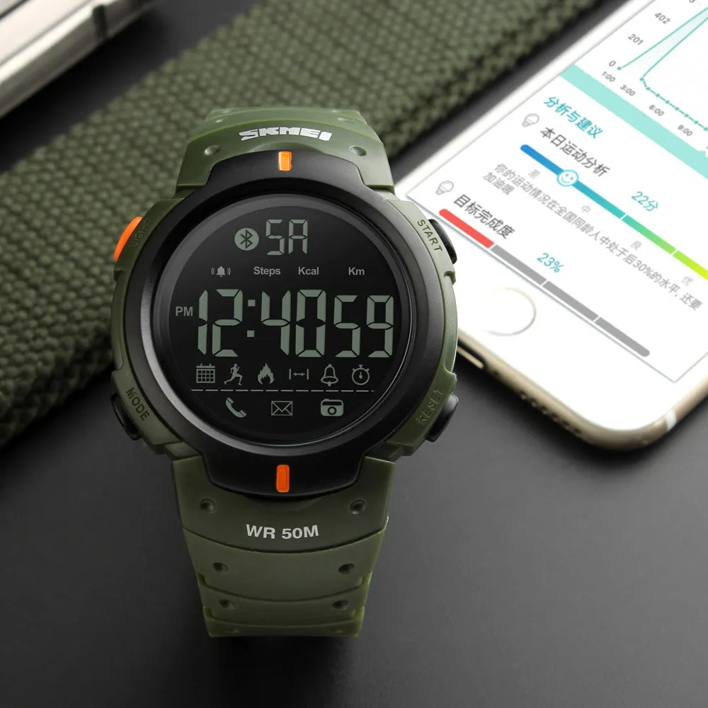 RELOJ MILITAR BLUETOOTH 1301  SKMEI
