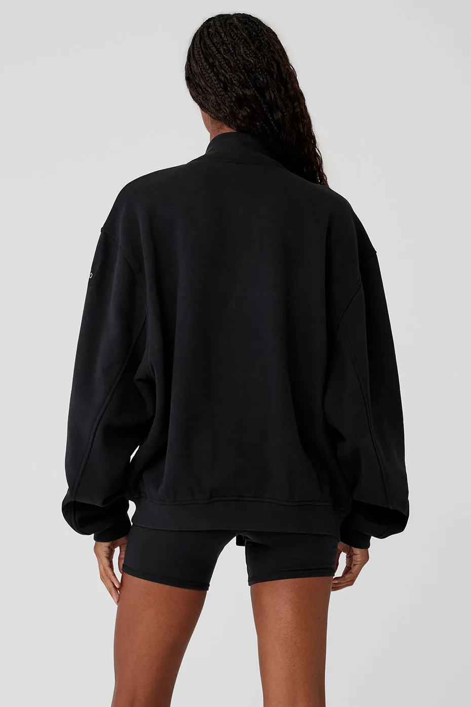 RENOWN VARSITY JACKET  BLACK