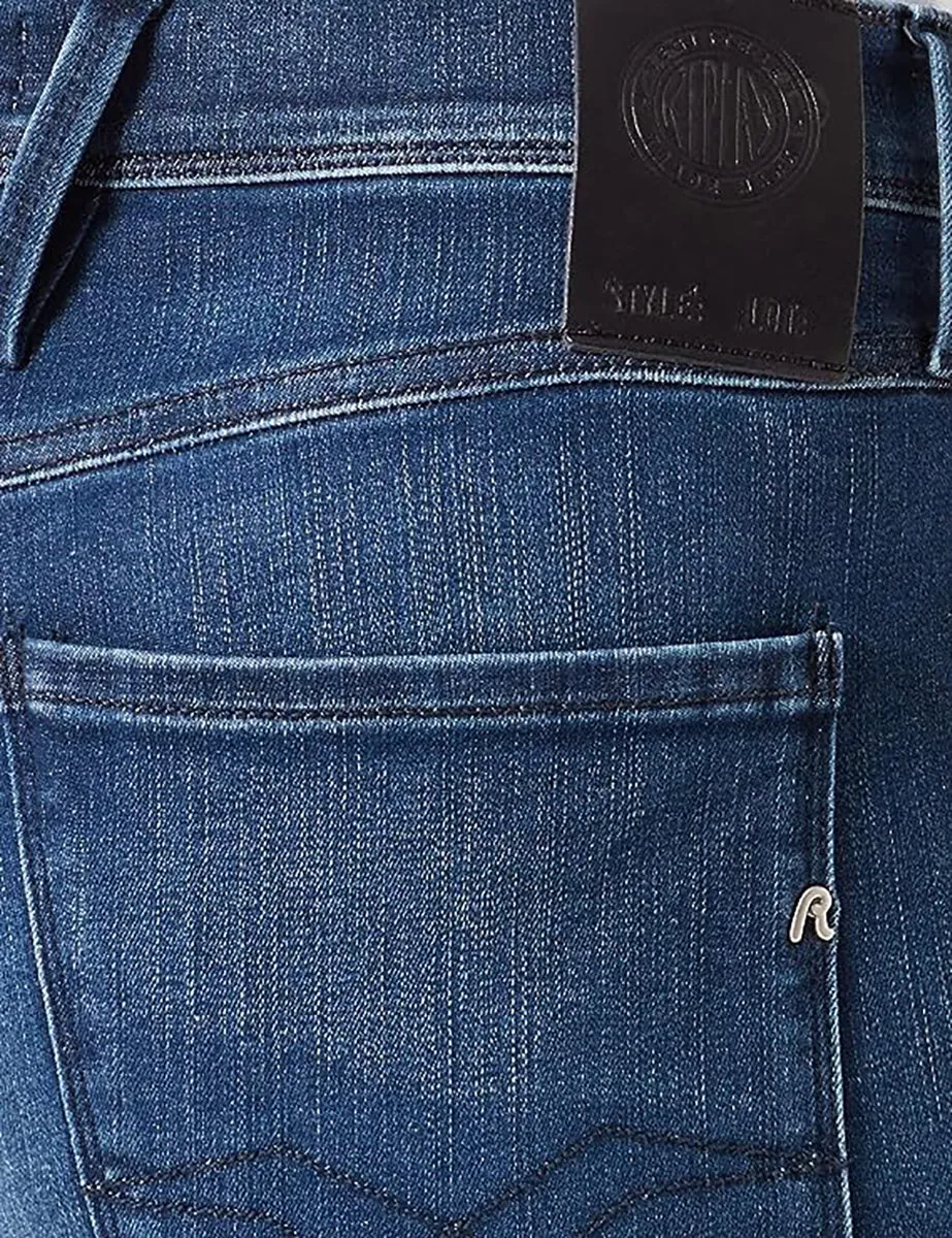 Replay Anbass 34L Vaqueros elásticos ecológicos reutilizados Hyperflex de 10,5 oz para hombre en carbón
