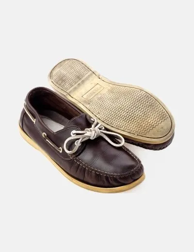 Reverse Mocasín marrón con calcetines