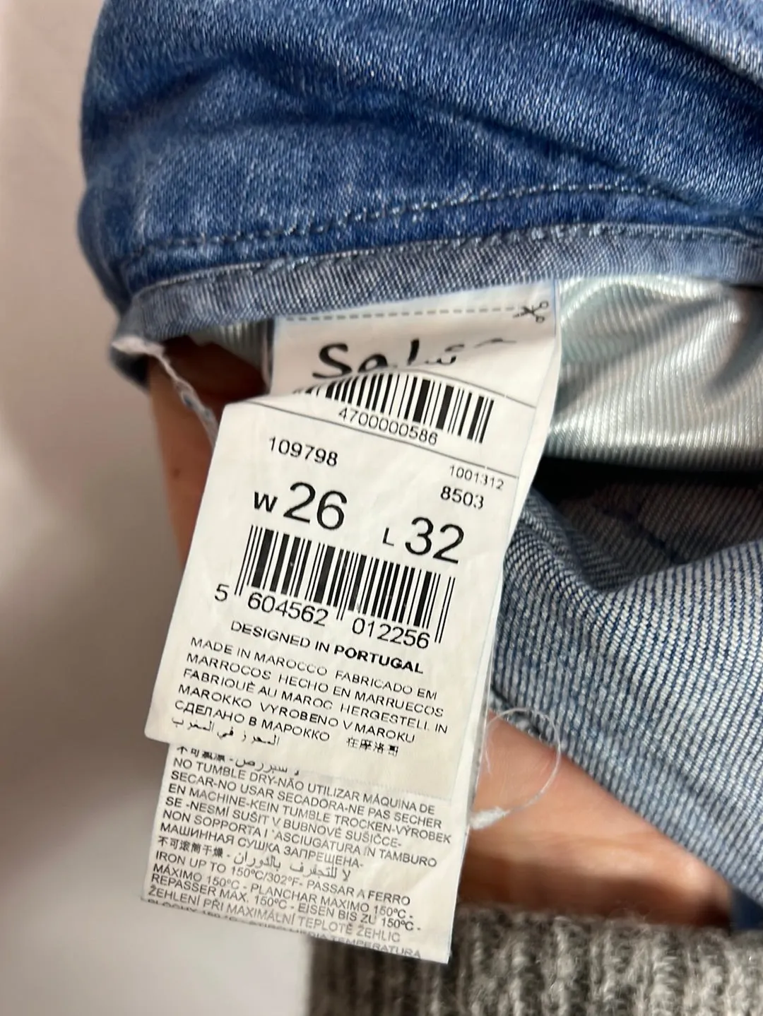 SALSA. Denim efecto desgastado . T 36