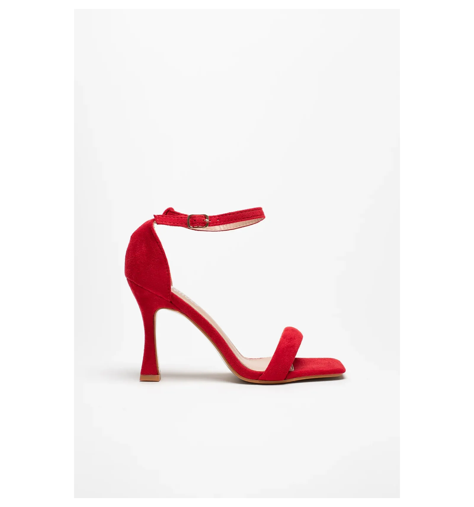 SANDALIA DE TACóN NELIDE  ROJO