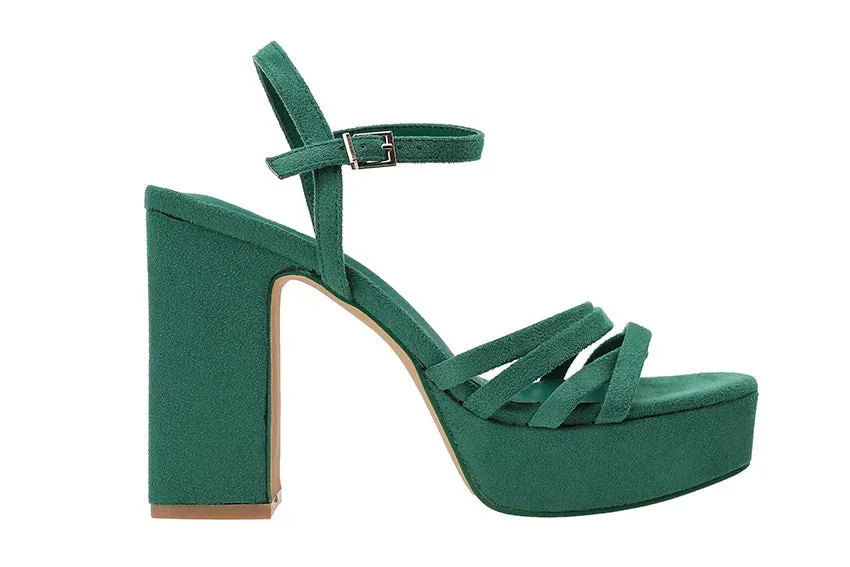 Sandalia Tacón Amaia GREEN