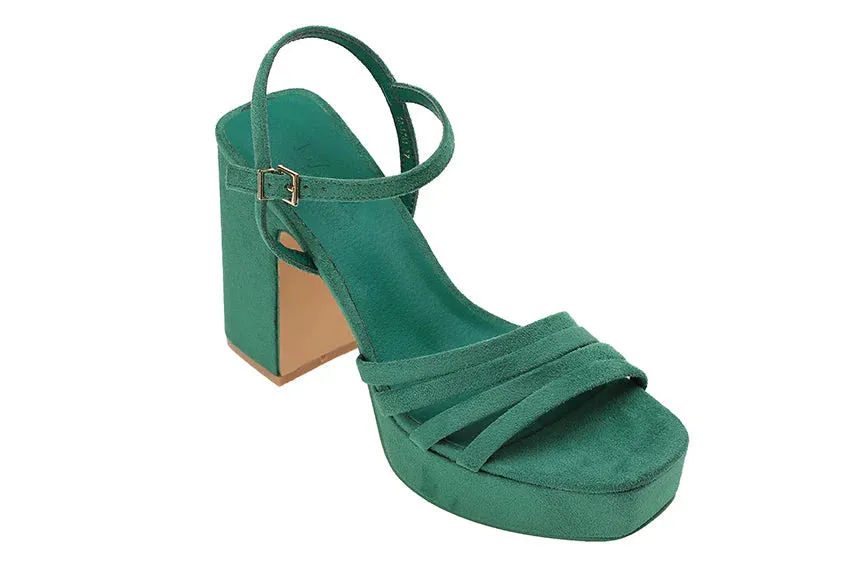 Sandalia Tacón Amaia GREEN