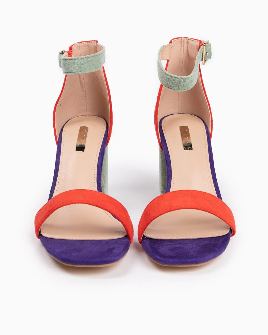 Sandalia tacón Multi Naranja