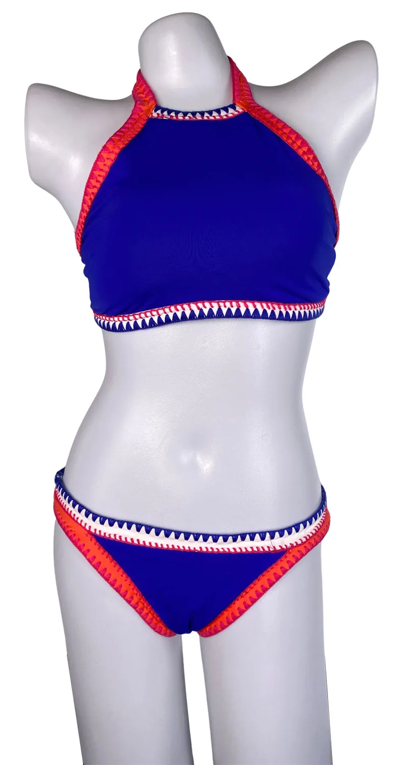 SEAFOLLY Bikini Azul Bordado