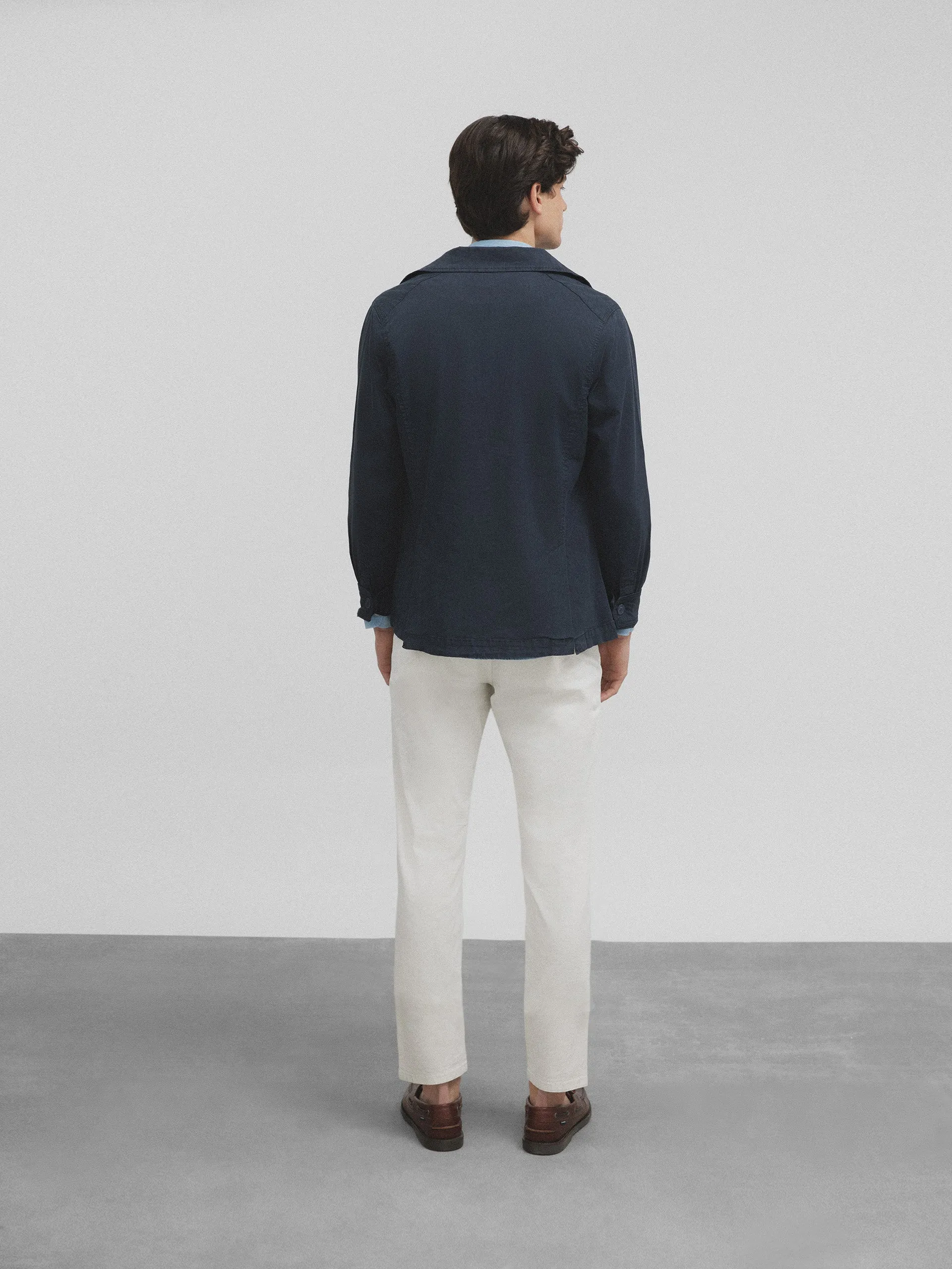Semiblazer azul marino