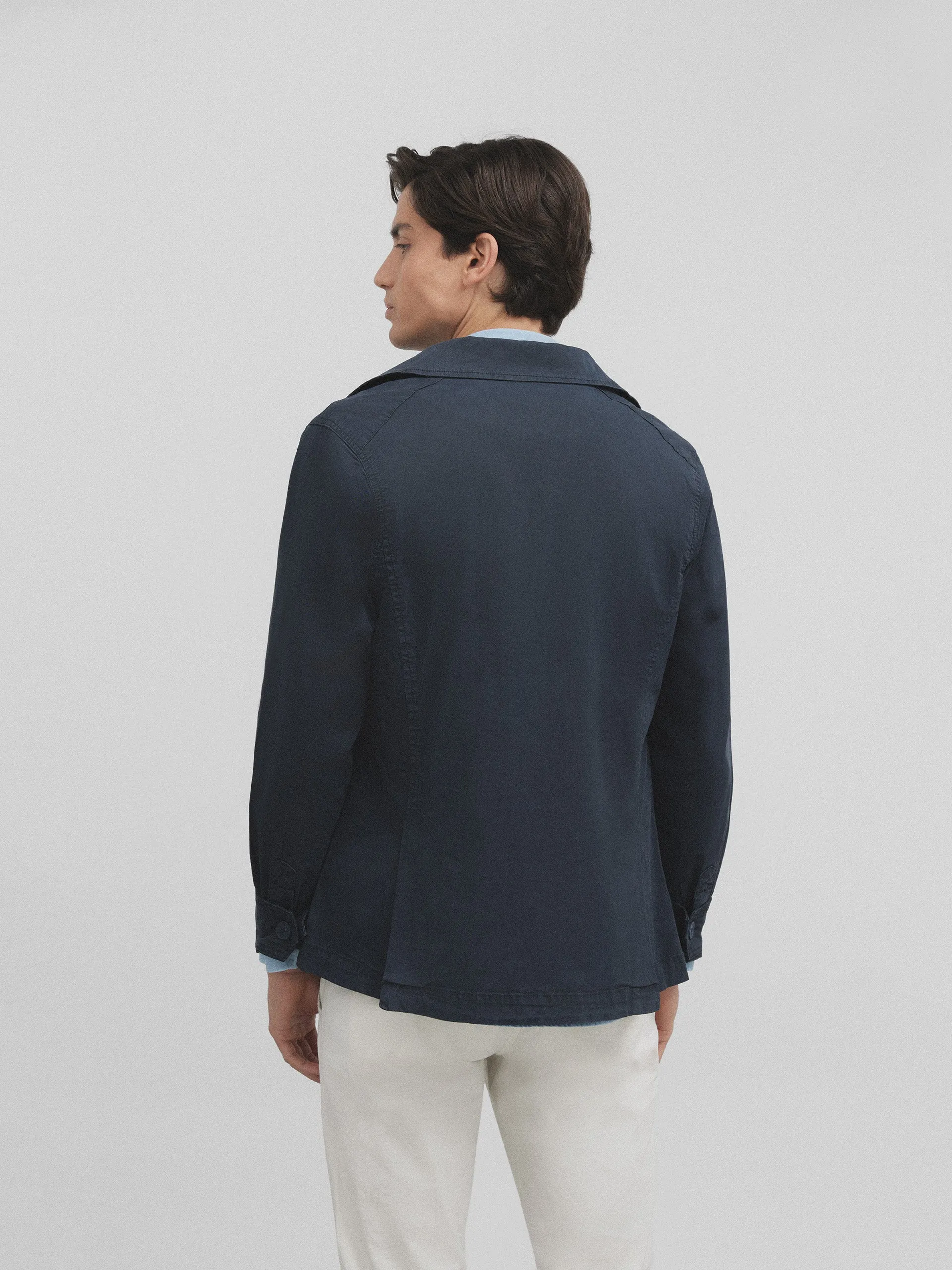 Semiblazer azul marino