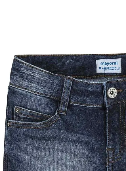 short mayoral tejano oscuro para niña