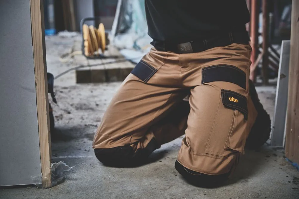Site Pointer, pantalón de trabajo, piedra/negro (cintura 34