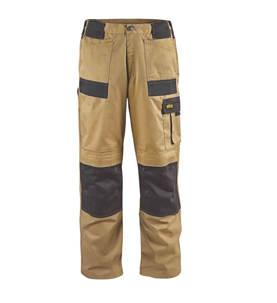 Site Pointer, pantalón de trabajo, piedra/negro (cintura 34