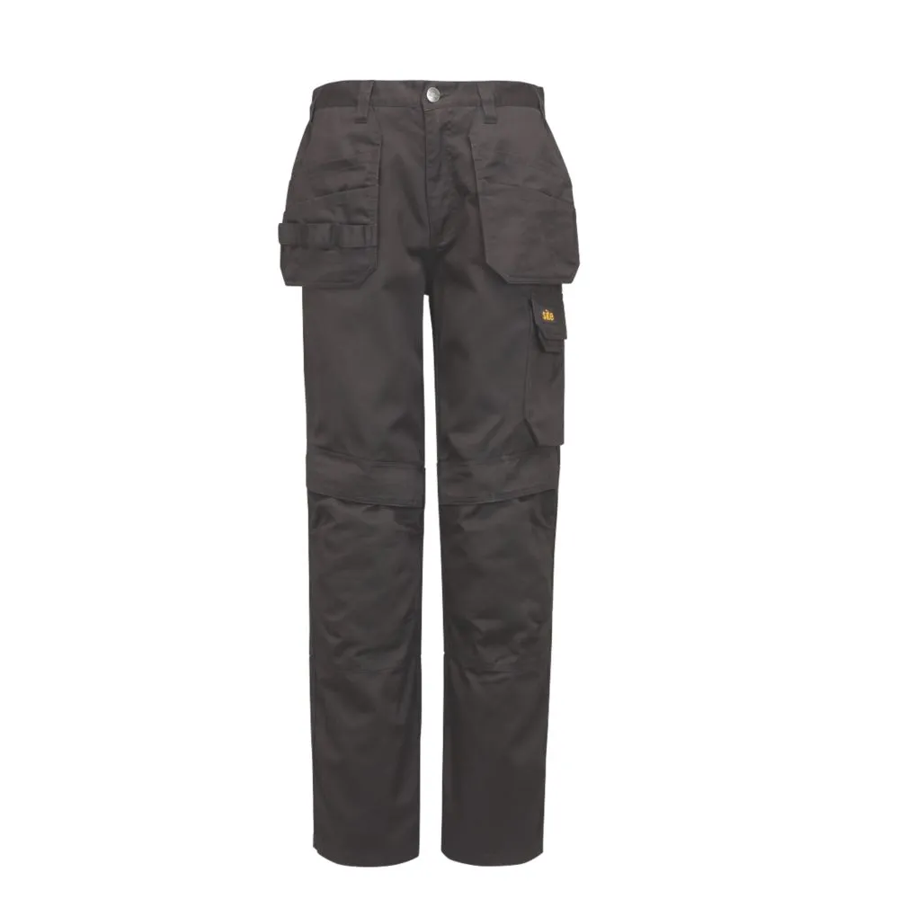 Site Sember, pantalón con bolsillos de pistolera, negro (cintura 38