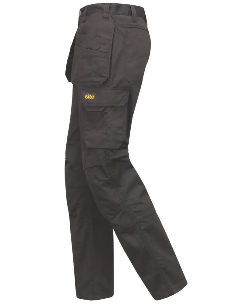 Site Sember, pantalón con bolsillos de pistolera, negro (cintura 38