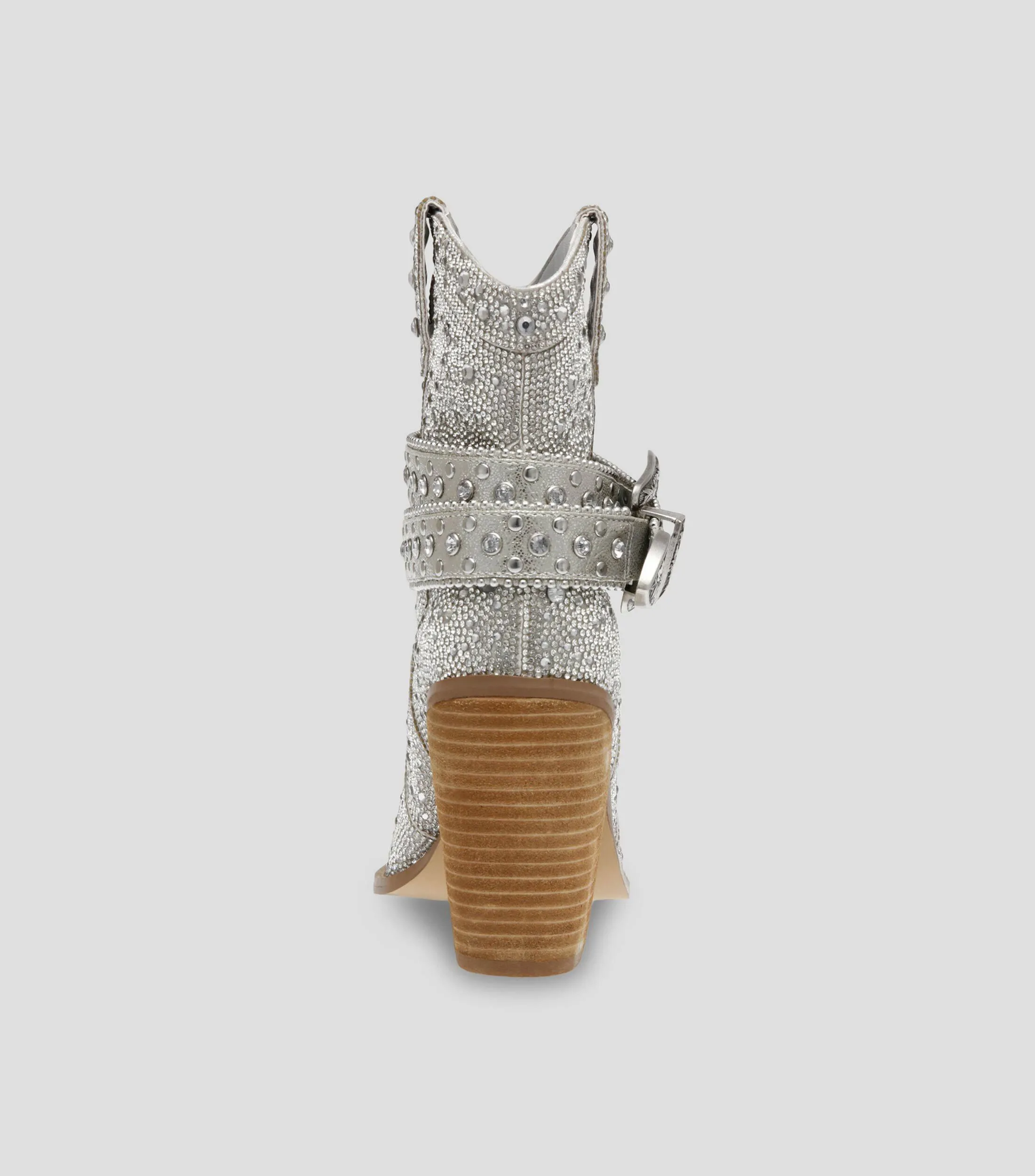 Steve Madden Botines vaqueros con tacón bajo ancho Mujer