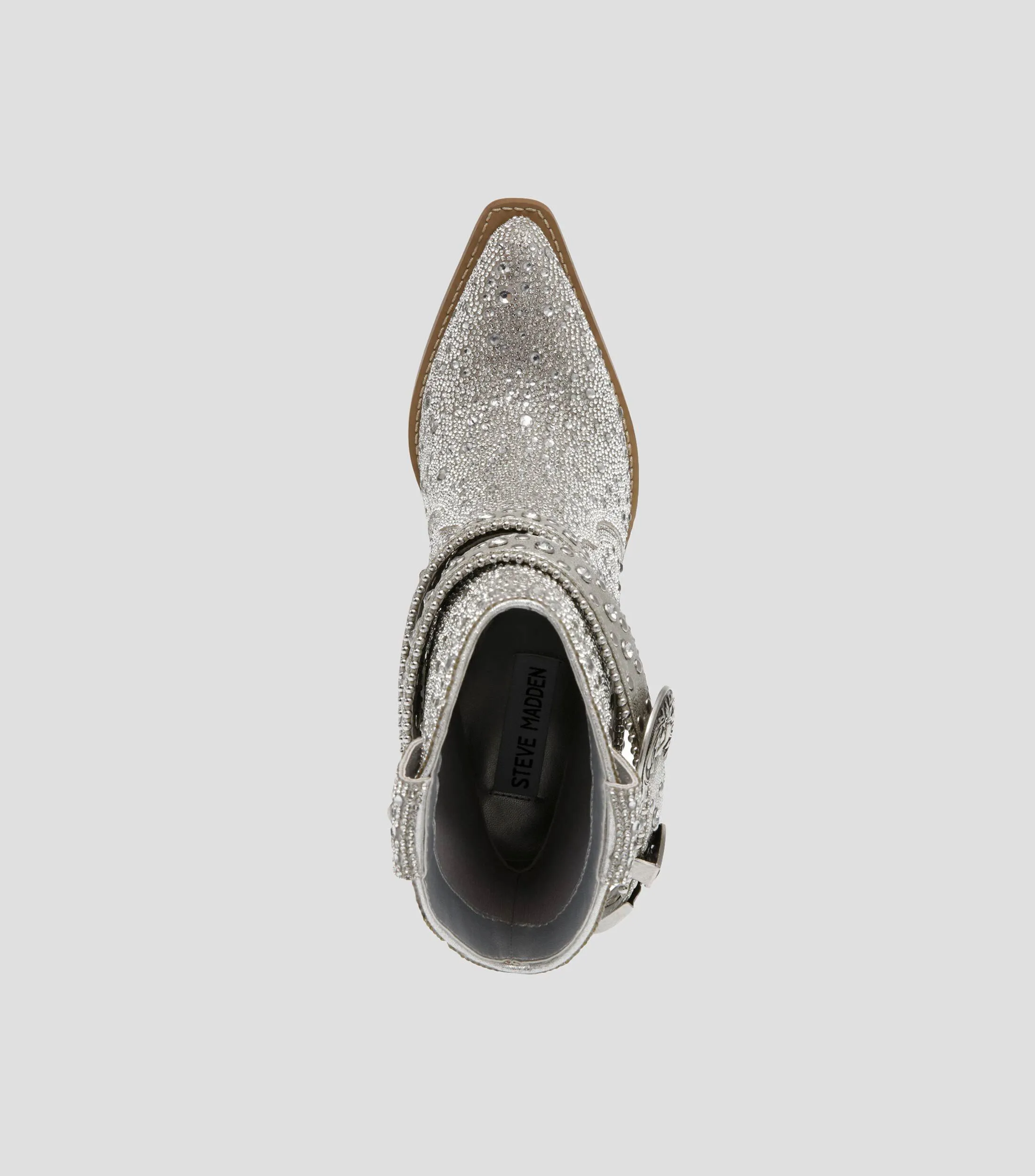 Steve Madden Botines vaqueros con tacón bajo ancho Mujer