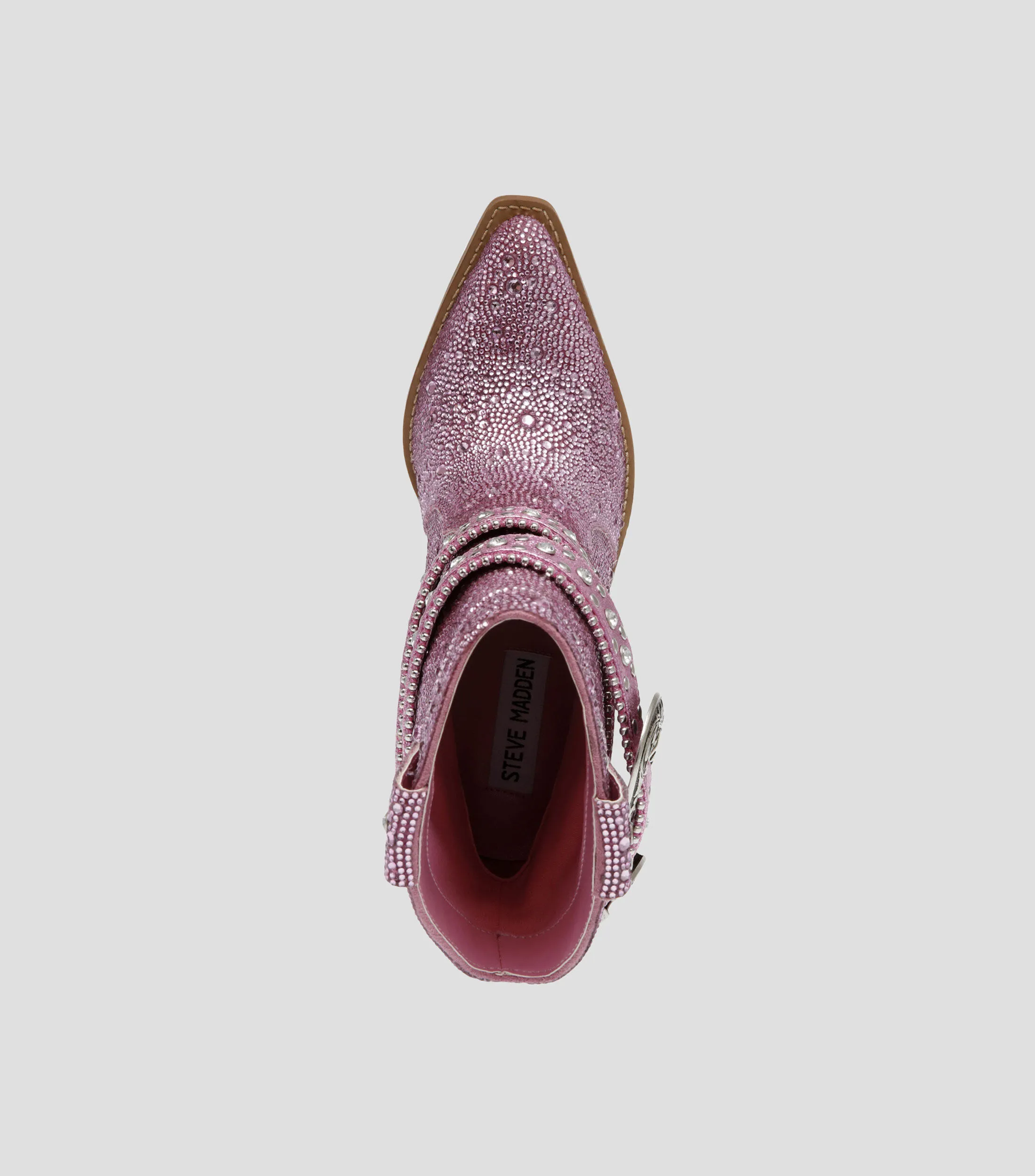 Steve Madden Botines vaqueros Tempest de tacón mediano ancho Mujer