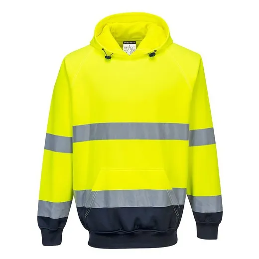 Sudadera bicolor con capucha