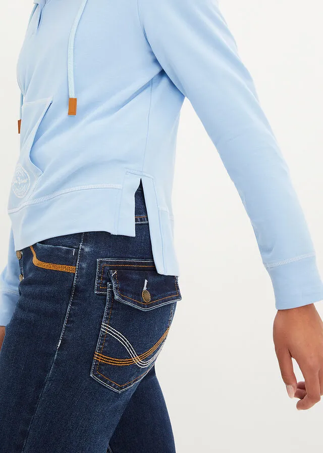 Sudadera con capucha Azul claro