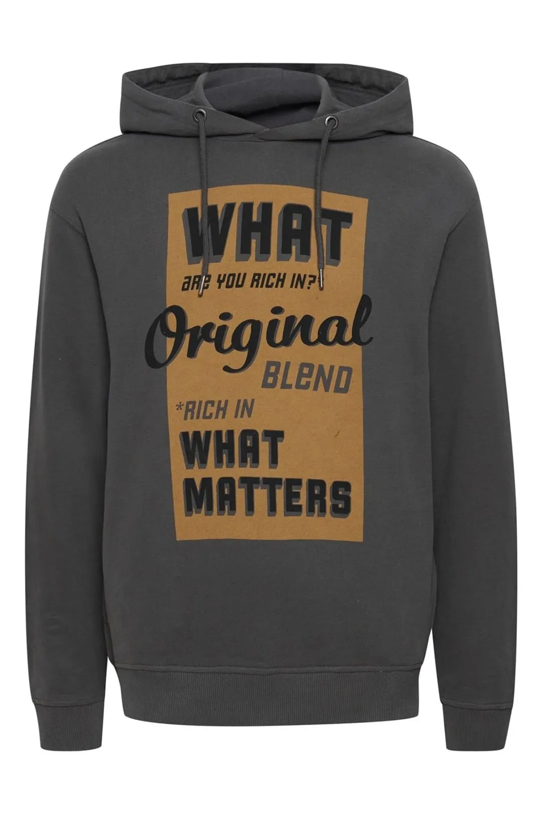 Sudadera con capucha hombre gris